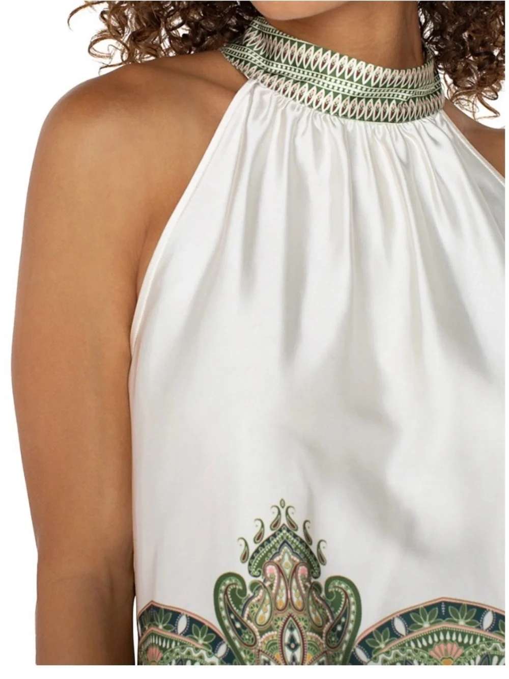 NWT Liverpool Los Angeles Mock Neck Halter Top, Medium - Picture 5 of 11